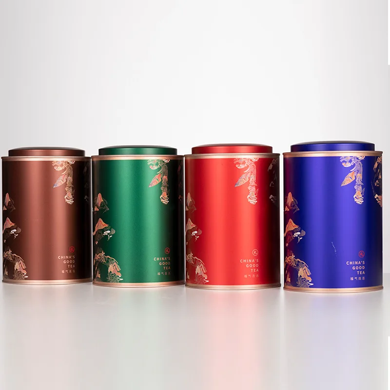 Tea Packaging Empty Cans Double Sealed Cans Large  Coffee Container Capacity Sealed Creative Round Tinplate Cans Wholesale