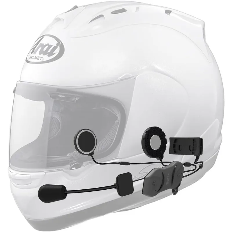 SMH10R Low Profile Motorcycle Bluetooth Headset and Intercom Pack - SMH10RD-01,Black,Medium