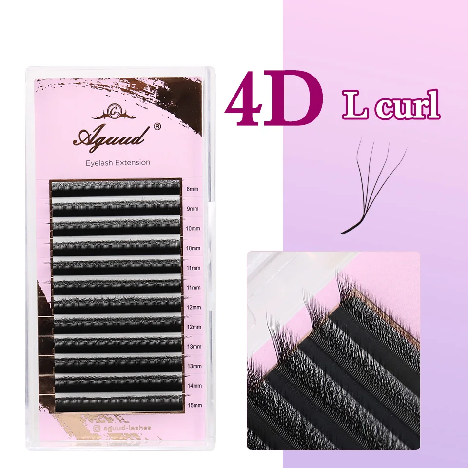 AGUUD L M W Form Wimpern 3D Clover Blooming Lash Vorgefertigte Fächer 3D 4D Wimpernverlängerung Handgewebte W-förmige 3D Fairy Cluster Wimpern – Detail 13