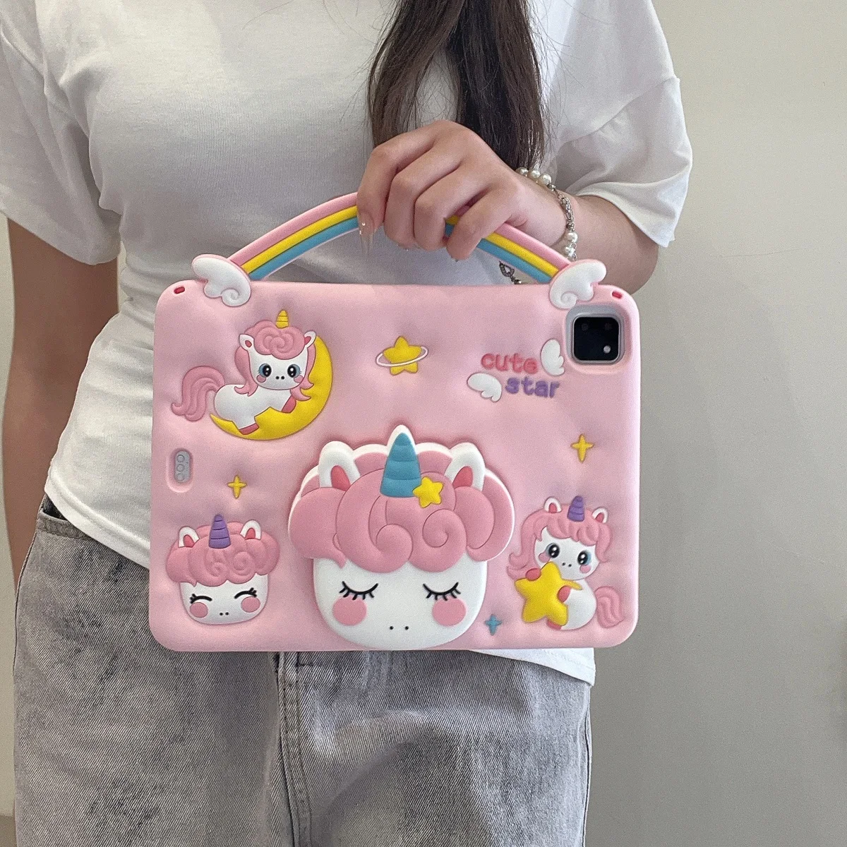 Child Case For IPad 10th Generation A16 Pro11 Cartoon Silicone Case for IPad Air 1 2 3 4 5 iPad Mini 6 7 Protective Case Funda