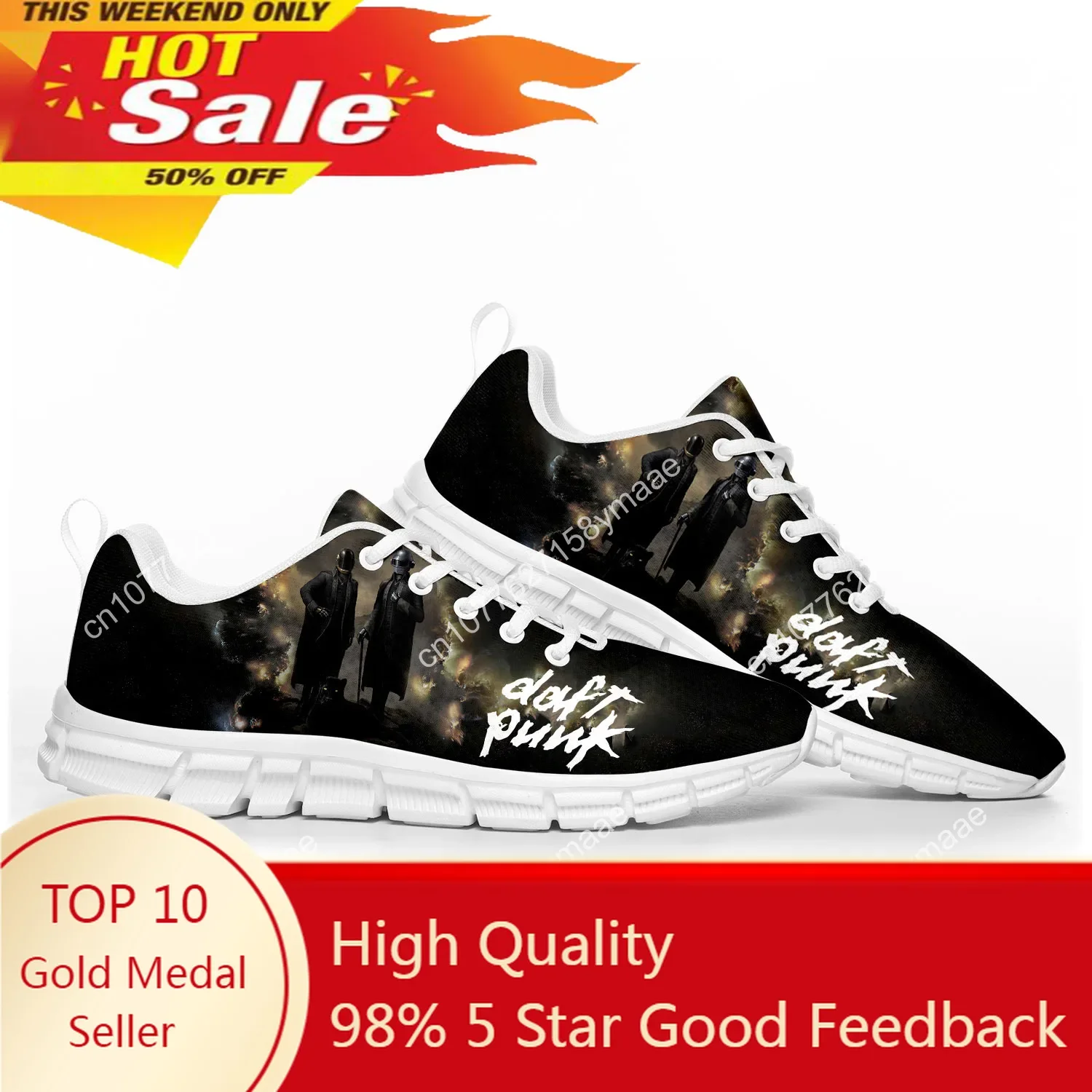 

Daft Punk Sports Shoes High Quality Mens Womens Teenager Kids Children Sneakers Parent Child Sneaker Customize DIY Couple Shoe
