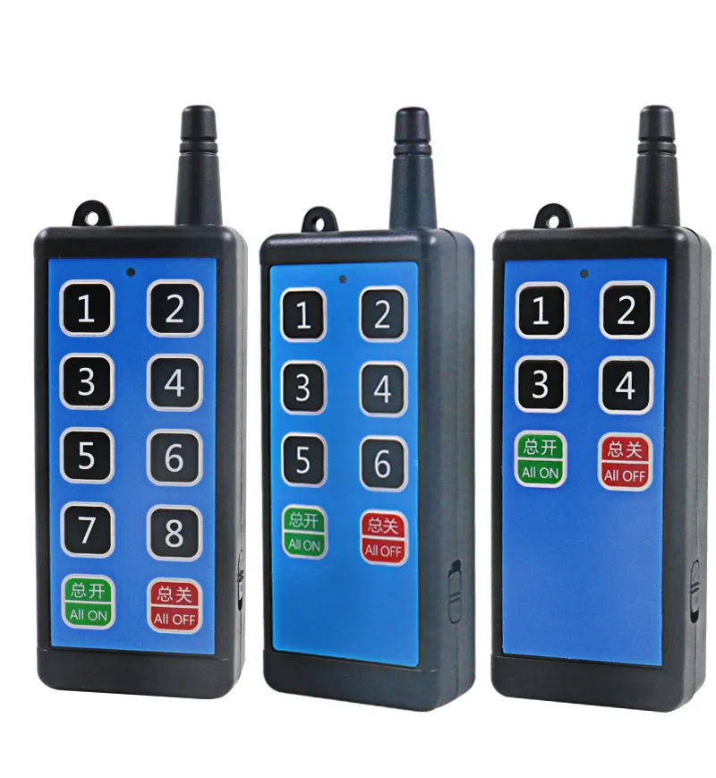 433mhz Learning Code Remote Control 100m Range Unprogrammable Universal Remote Control for Appliances