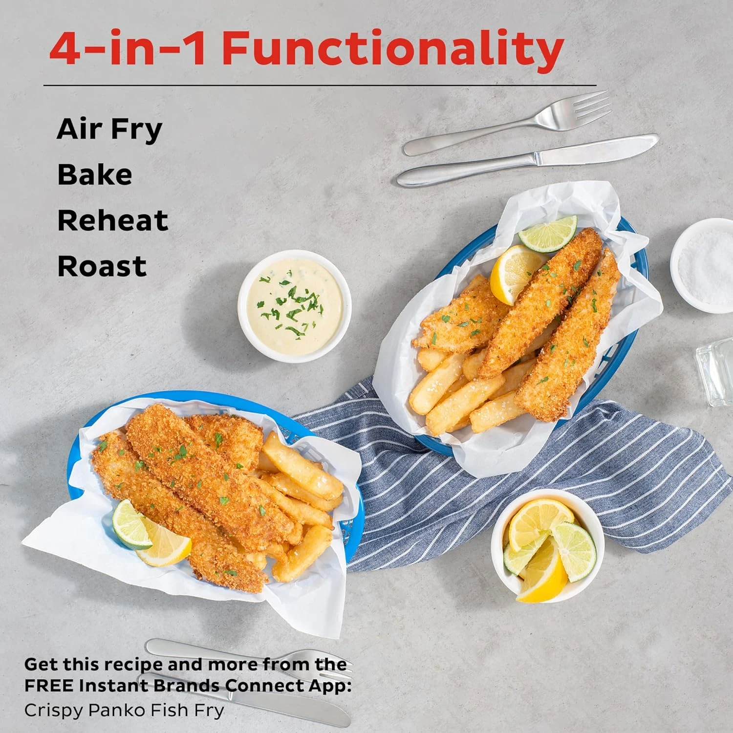 Vortex 5.7qt หม้อทอด Air fryer พร้อมอุปกรณ์เสริมโปรแกรมทำอาหารอัจฉริยะที่กำหนดเองฟังก์ชั่น4-in-1ที่ crisps, roasts, bakes และ reheats,