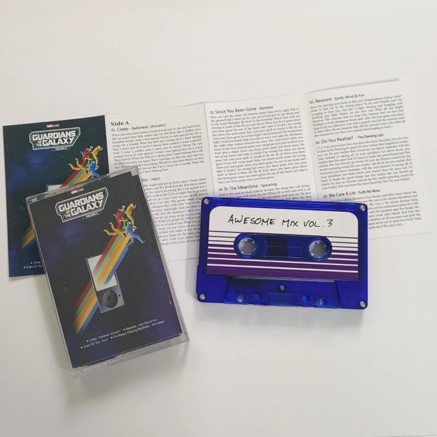 The Avengers Guardians of the Galaxy Music Tape Gamora Groot Star-Lord Cosplay Soundtracks Box Kassetten Walkman Tape Prop Geschenke – Detail 11