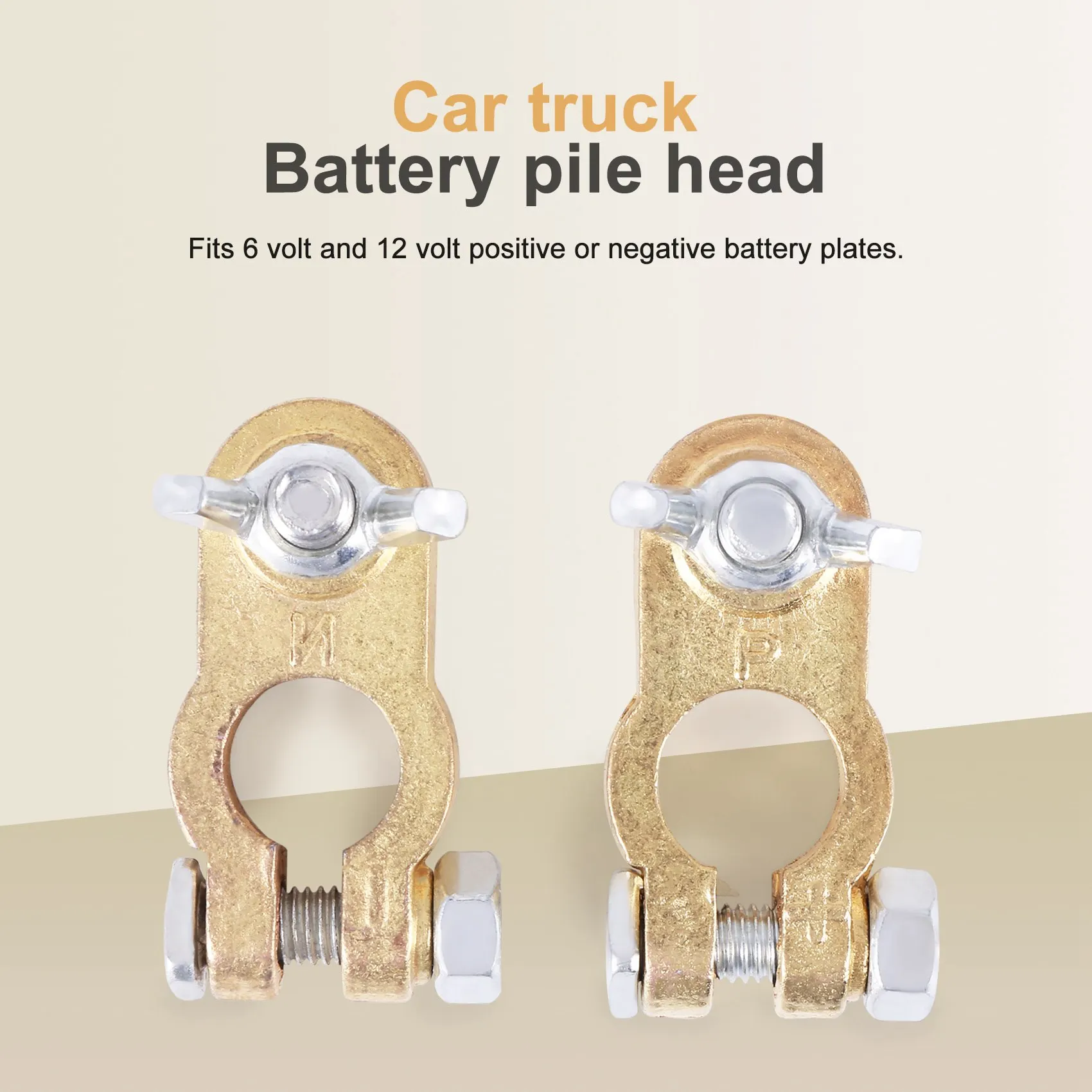 2 Pcs Automotive Car Boat Truck Battery Terminal Clamp Clip Connector Battery Clip Battery