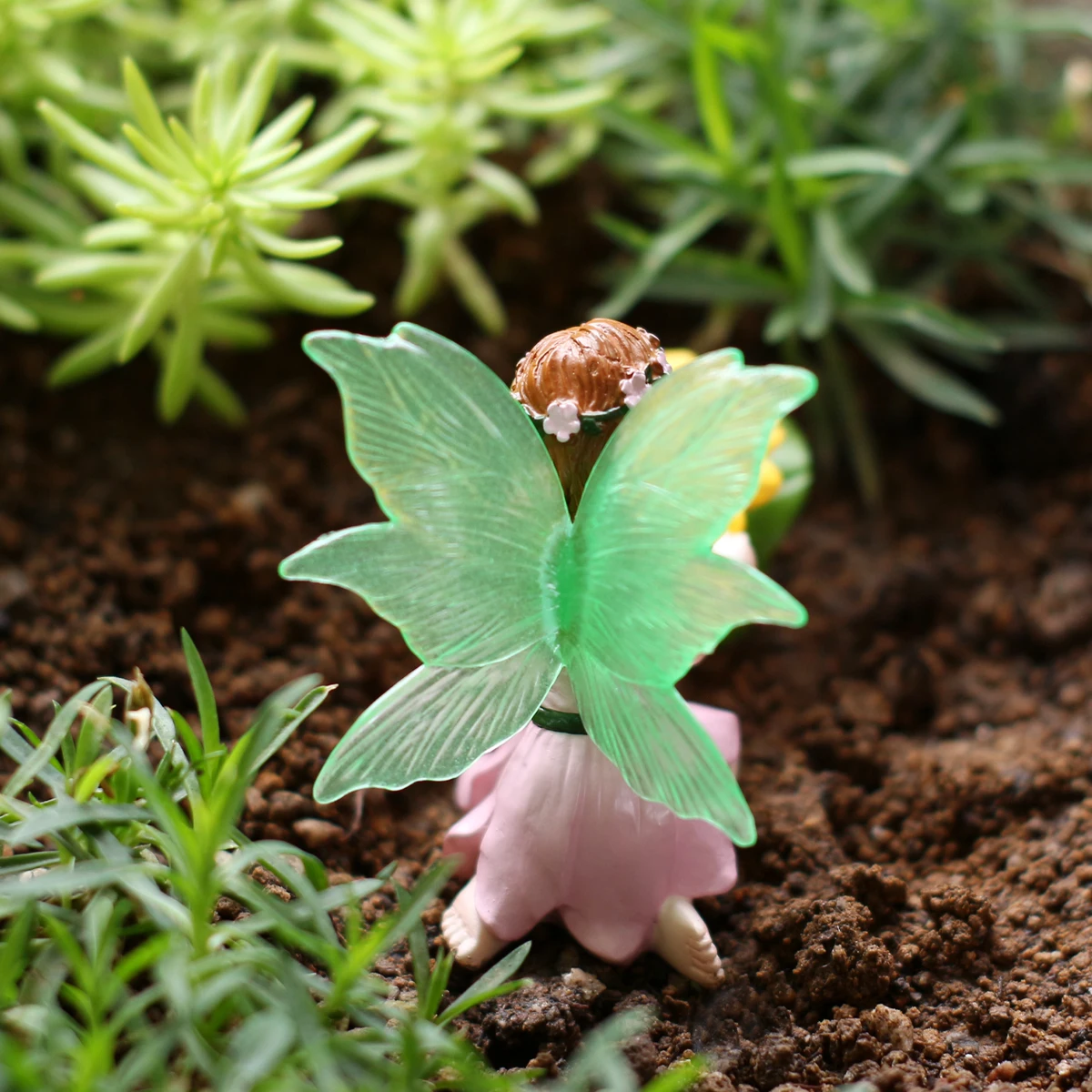 2 Girl Flower Statues, Creative Garden Bonsai Decoration Plugins, Garden Scene Decoration Accessories, Resin Handicrafts