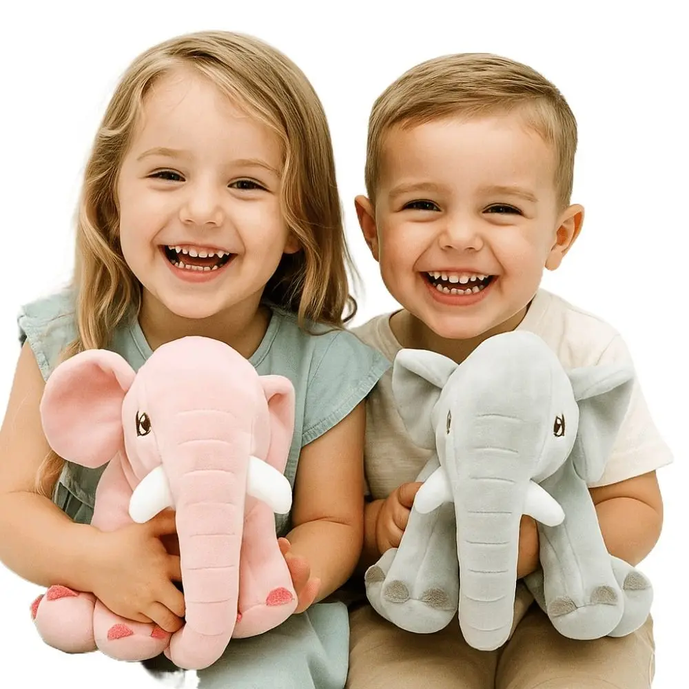 

Stuffed Animals Elephant Plush Throw Pillow Sofa Decorative Stuffed Elephant Toy Back Cushion 20cm Elephant Doll Baby Infants