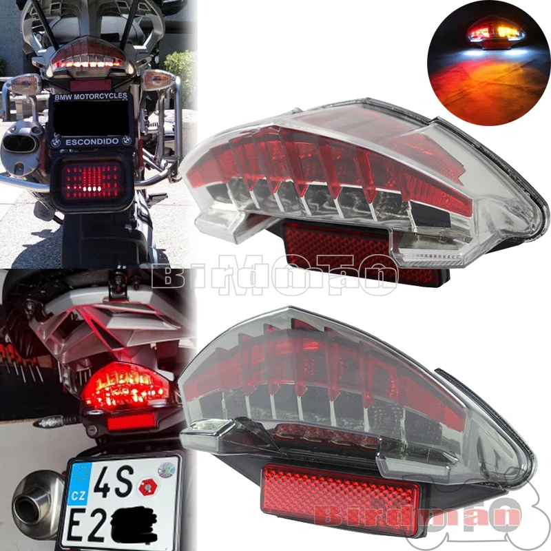 

Motorcycle 12V LED Rear Brake Stop Lamp Tail Light w/ Turn Signal Lamp For BMW F800 ST S GT R 1200 GS ADV R1200GS 2003-2014