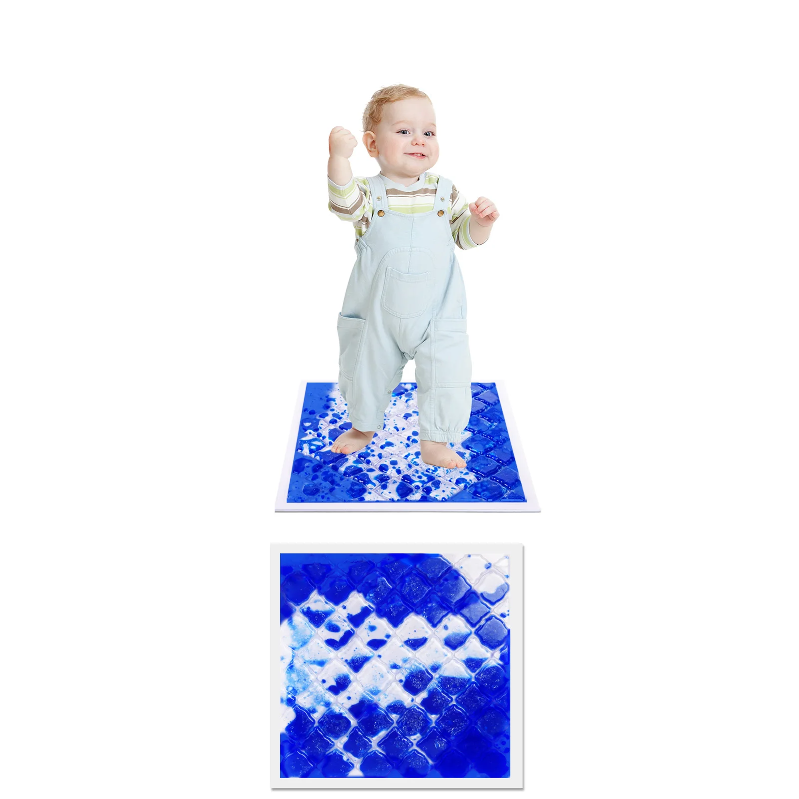 감각 발바닥 타일 세트 - 어린이를 위한 확장형 감각 촉각 타일 - 어린이 놀이방을 위한 교육용 감각 바닥 매트