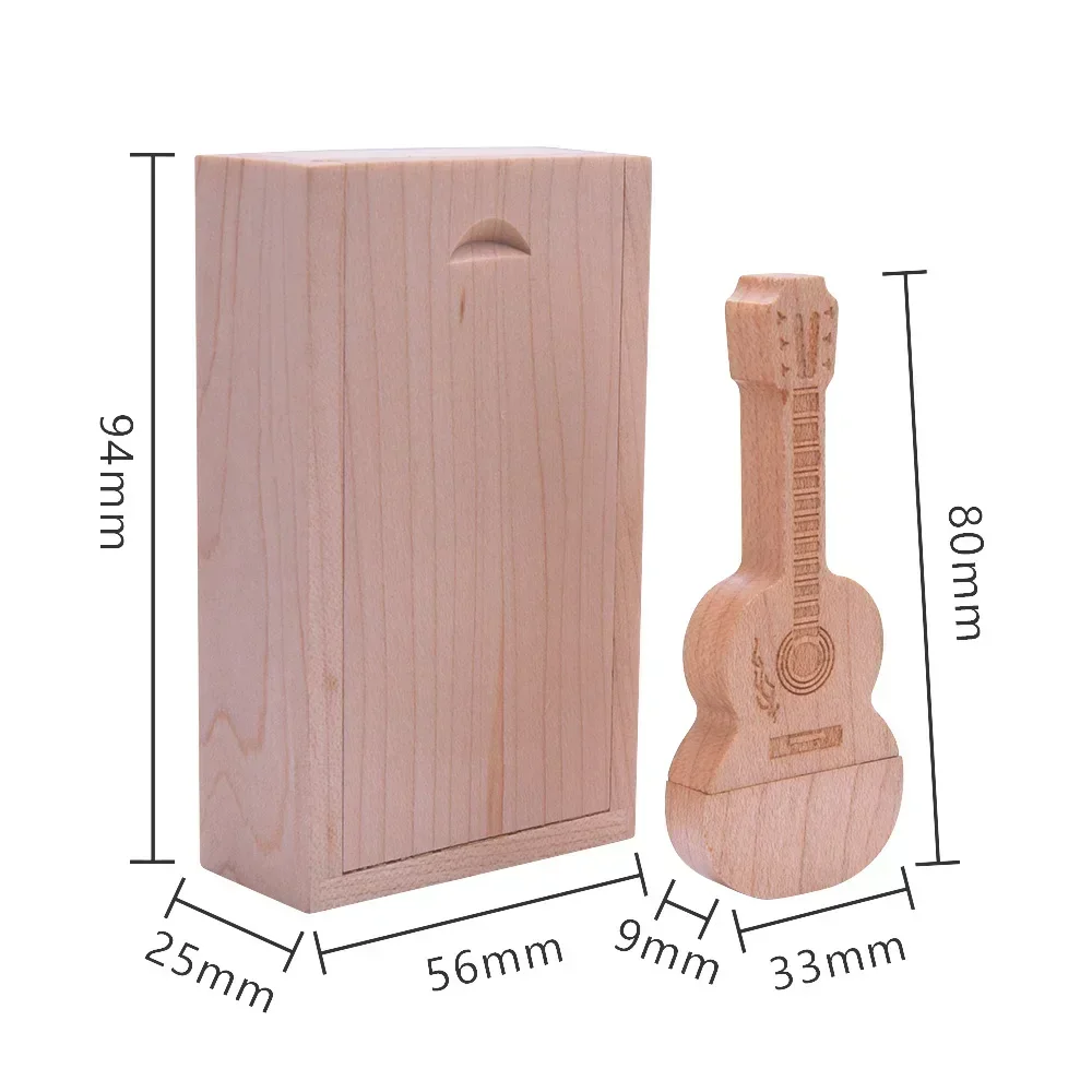 10/20/30 teile/los angepasst holz gitarre stift stick 3,0 usb-stick speicher Stick pendrive 4GB 16GB 32GB 64GB 128GB Kostenloses Logo