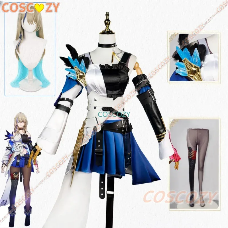 2025 yiyi honkai: star rail serval landau cosplay traje peruca vestido jogo uniforme mecânico belobog jarilo-vi festa de halloween wome