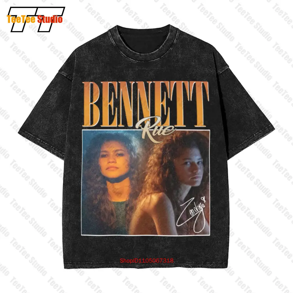 Zendaya Rue Bennett Euphoria Vintage Oversized T-Shirt L5BL