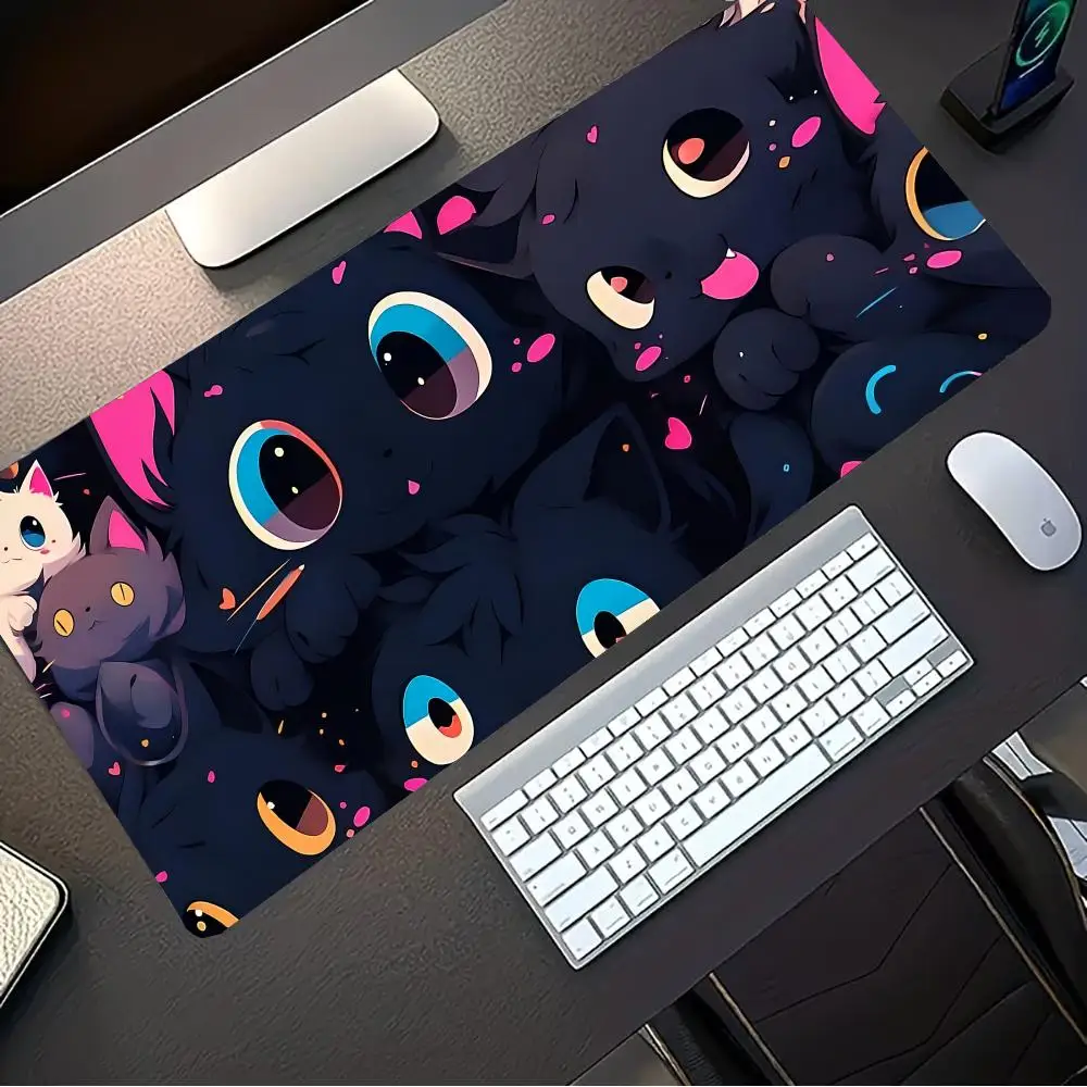 Kawaii cats Mouse Pad  Mous Pad Pc Gamer Computer Accessories Mousepad Gaming Laptop Keyboard Carpet Large Desk Mat rug