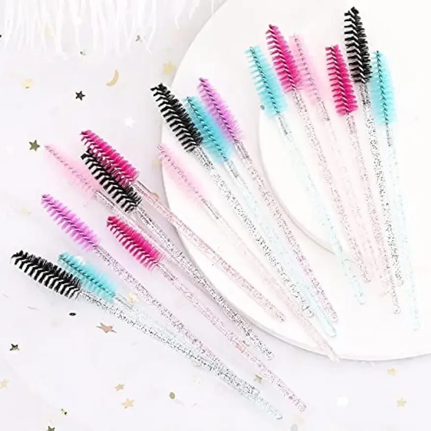 Großhandel 100/500/1000 stücke Spulen für Augenbrauen Schönheit Werkzeuge Wimpern Verlängerung Bunte Einweg Mascara Zauberstäbe Wimpern Pinsel – Detail 9
