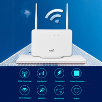 4G LTE CPE Router Modem 300Mbps 4G Wireless WiFi Router Hotspot External Antenna with Sim Card Slot EU Plug for Home Travel Work