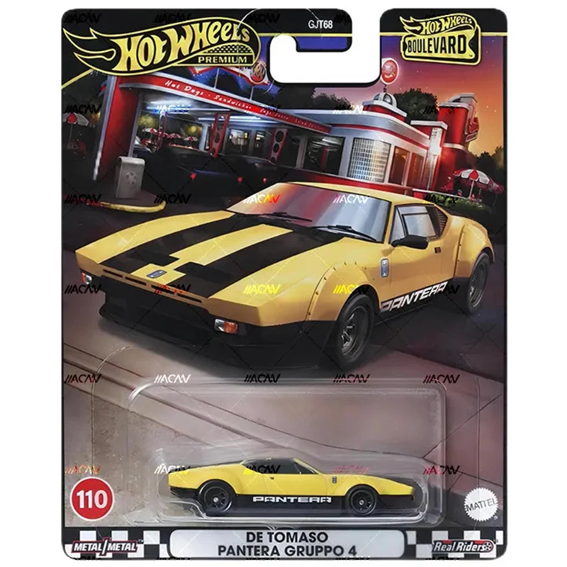 

2024-GJT68-110-HRT75 Hot Wheels 1:64 de tomaso PANTERA gruppo 4, металлическая Игрушечная модель под давлением