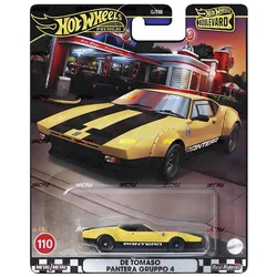 2024-GJT68-110-HRT75 Hot Wheels 1:64 de tomaso PANTERA gruppo 4 Metal Diecast Model Toy