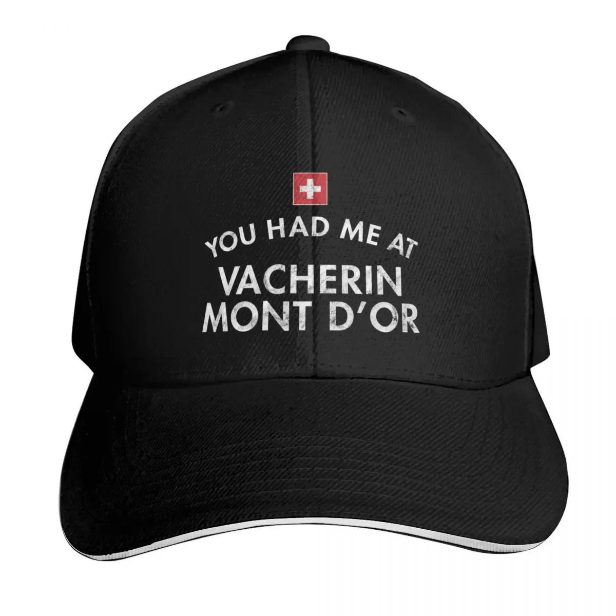 You Had Me At Vacherin Mont D'Or Baseball Cap Vintage Retro Embroidered Lightweight Packable Gift for Him Her