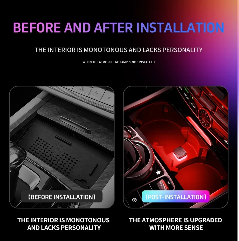 1Pc Mini USB LED Light, Car LED Interior Lighting DC 5V Smart USB LED Atmosphere Light, Laptop Keyboard Light Decoration night