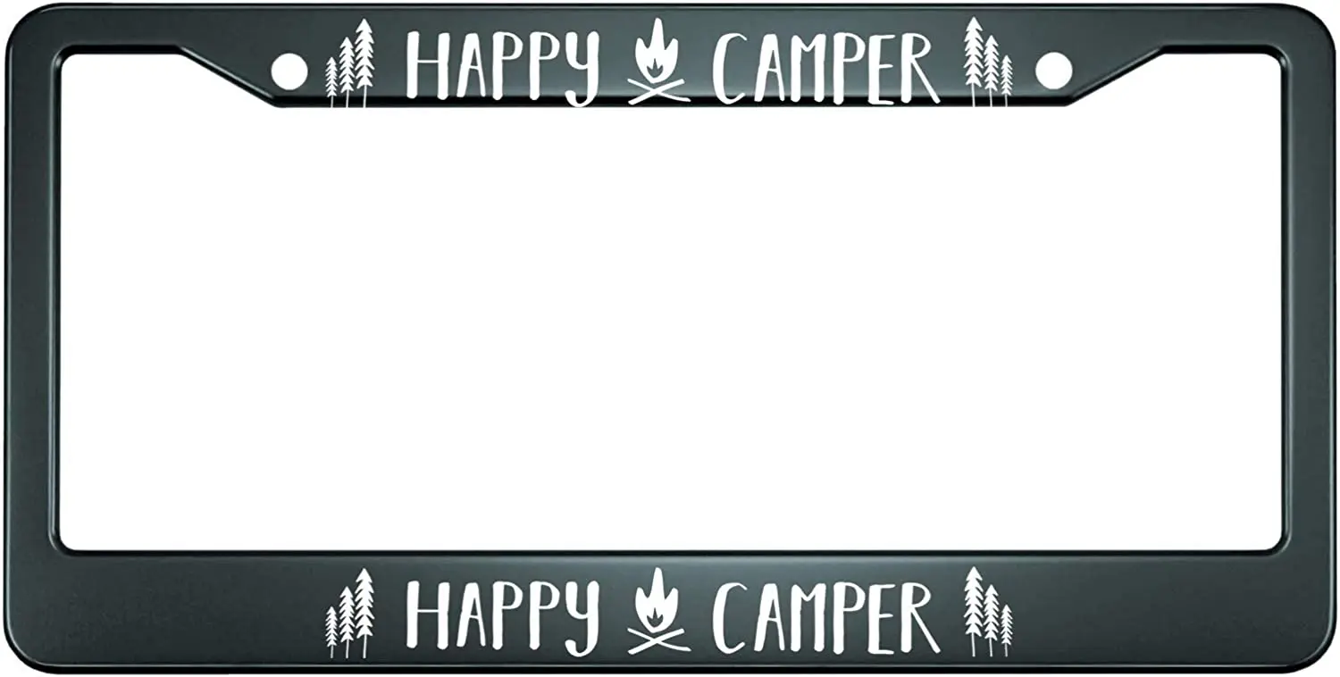 

Рама для номерного знака Happy RV, металлическая рамка для номерного знака, передние рамы для номерного знака, рама для автомобиля, стандартная рамка для автомобилей США