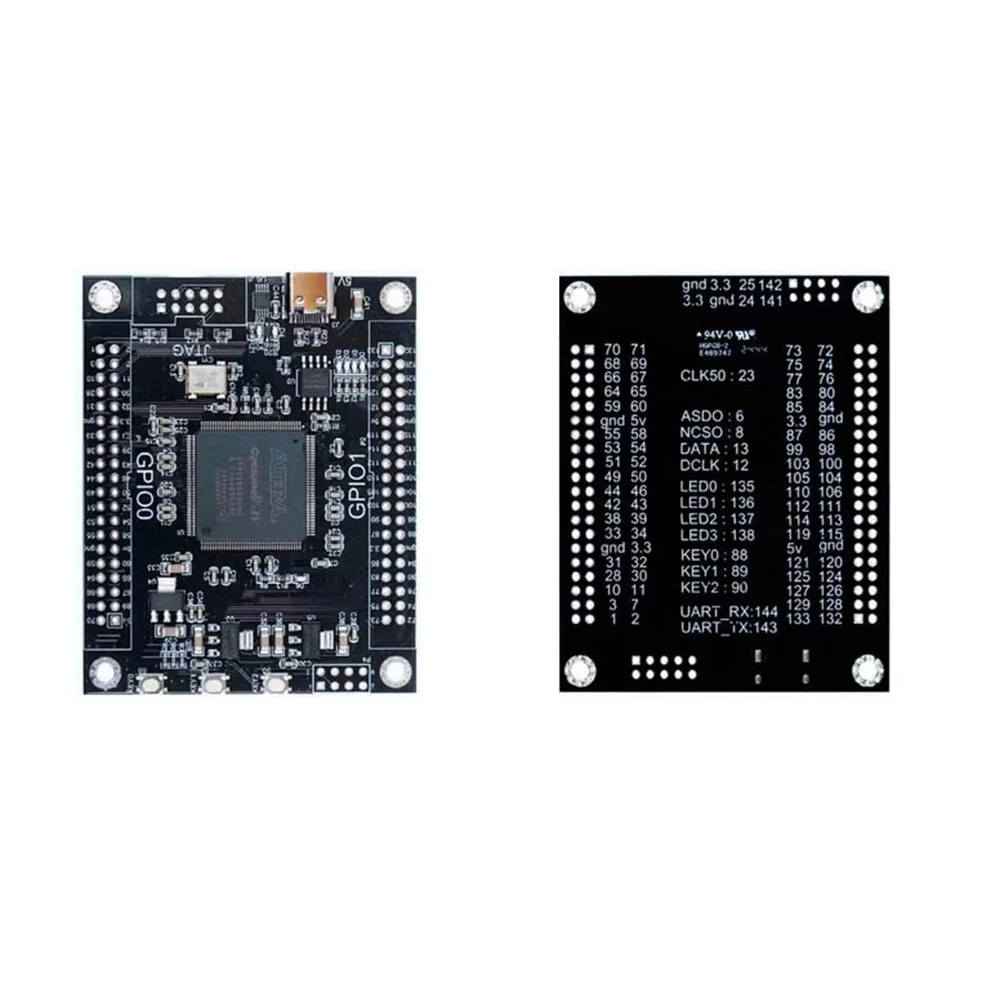 

FPGA Learning Board for Altera Cyclone IV EP4CE6E22C8 with USB Type-C, CH340E, Dual 40-Pin Ports for Digital Design & Learning
