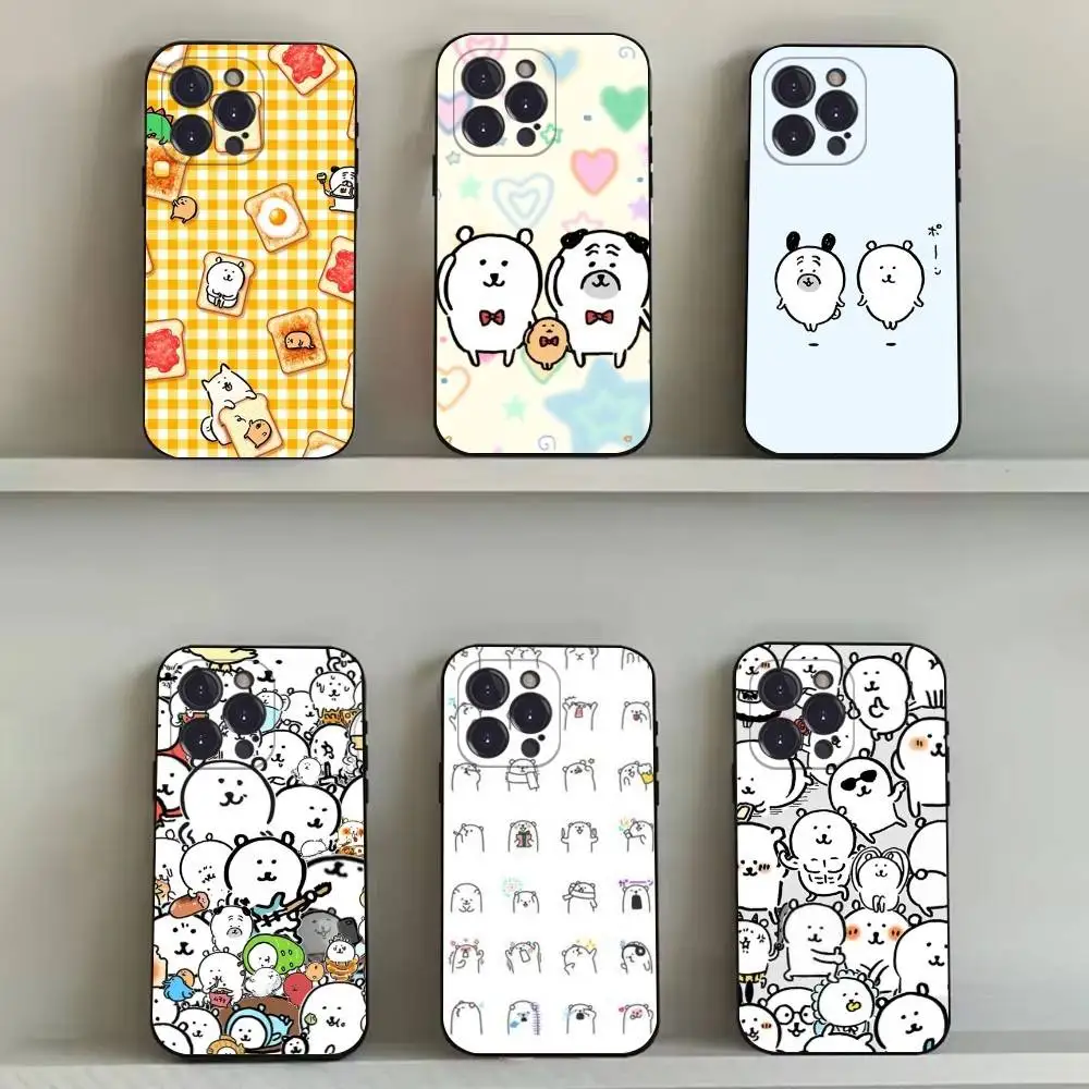

Cute J-Joke Bear Phone Case For iPhone 16,15,14,13,12,11,Pro,Max,Plus,X,XS,SE4,E,Mini,Soft Black Case