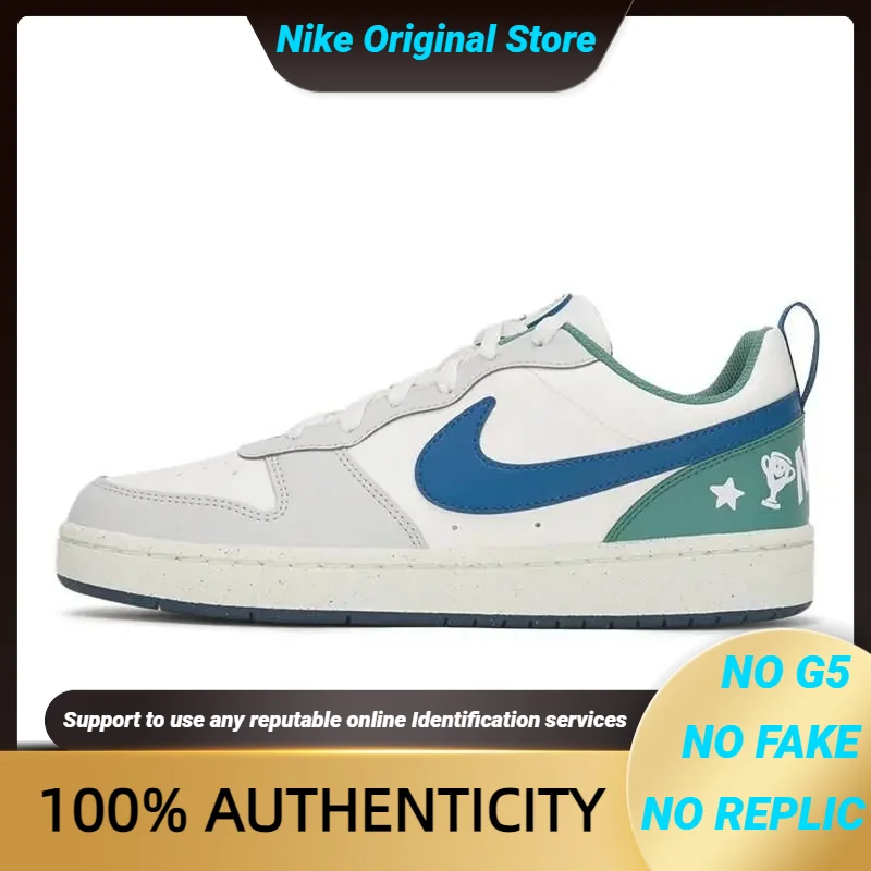 

Кроссовки Nike корт Боро низкие Recraft 'Sail Court Blue bicoast'' GS