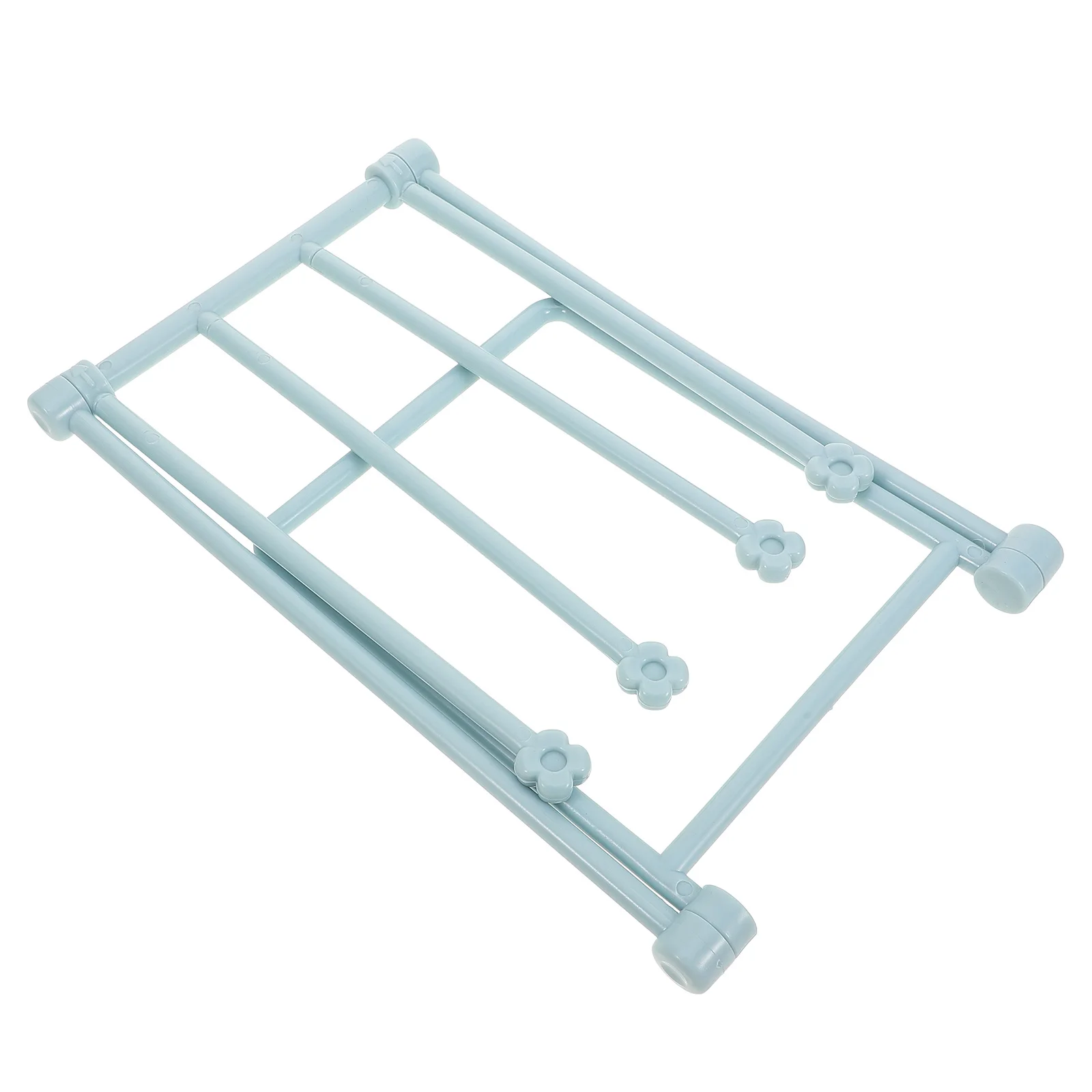 

Foldable Towel Rack Light Pink Vertical Duster Cloth Holder For Kitchen Bathroom Cup Storage Multifunctional Organizer