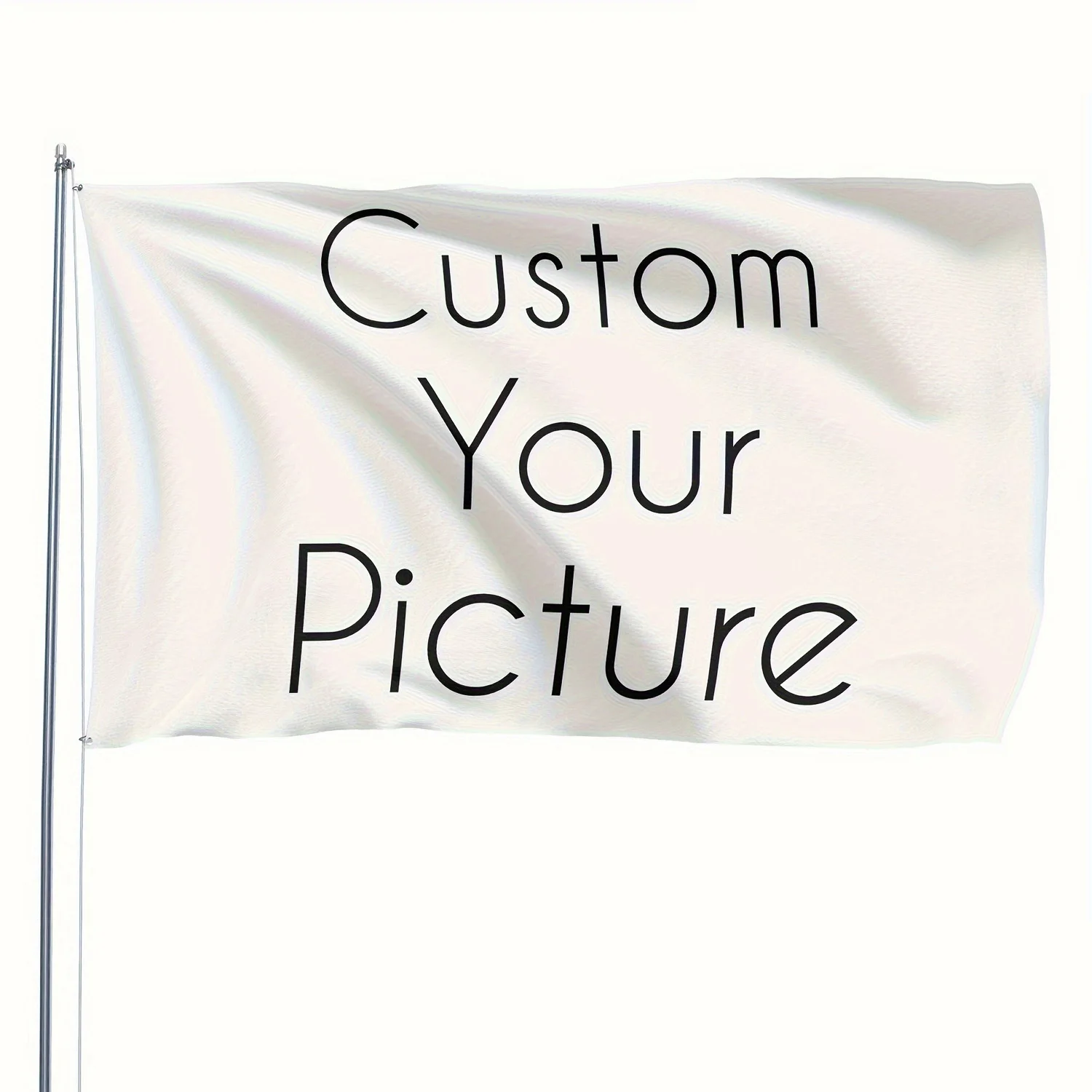 Custom 1pc Single Sided Polyester Flag, Durable Flag, Outdoor Use, Custom for Gift