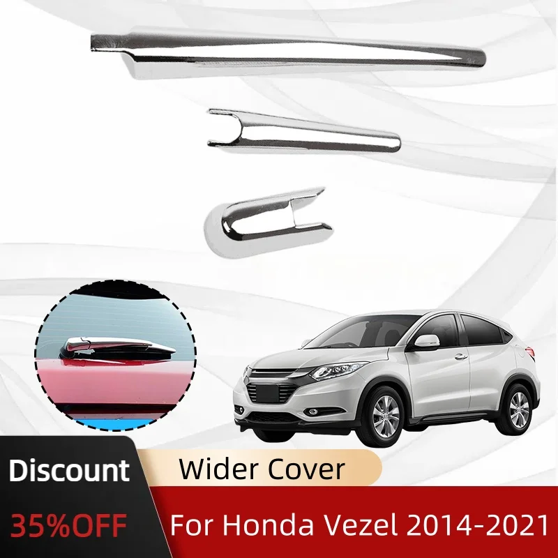 

Chrome Rear Metal Screen Windscreen Wiper Washer Covers For Honda Vezel 2014 2015 2016 2017 2018 2019 2020 2021 Cars Accessories