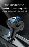 Quick Charge 3.0 FM Transmitter Car Bluetooth 5.0 FM Radio Modulator Car Kit TYPE-C Dual USB Car Charger Handsfree MP3 Player