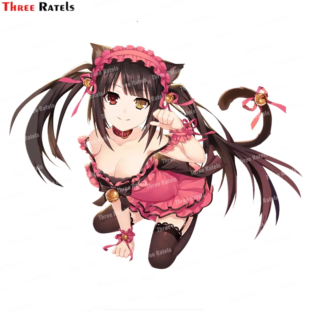 Three Ratels J298 Kurumi Tokisaki Sticker For Car Styling Car Product Colorful Removeable Auto Decals
