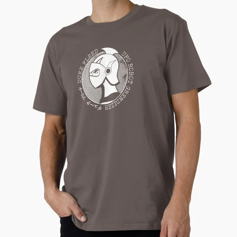 Duke Stamp WHT Classic Mecha Anime UFO Robot Grendizer Gift t shirt for man Y2K clothes 1223 All size Tops S-6XL Cartoon Tee
