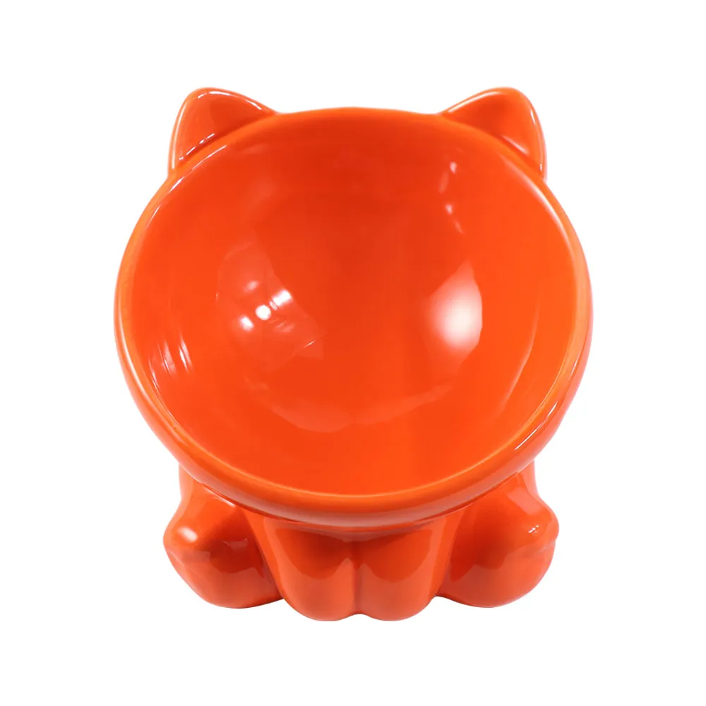 Cervical Puppy Kitten Cat Feeder Supplies For Dogs Cats Pet Feeding Bowl Pet Supplies Cat Food Bowl Water Feeder Container
