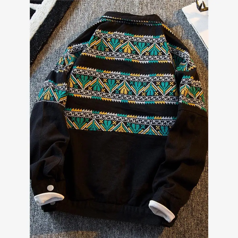 Men's Long Sve Denim Jaet Casual Versatile High-End Feeling Spring Autumn Wear for Middle-Aged And ly