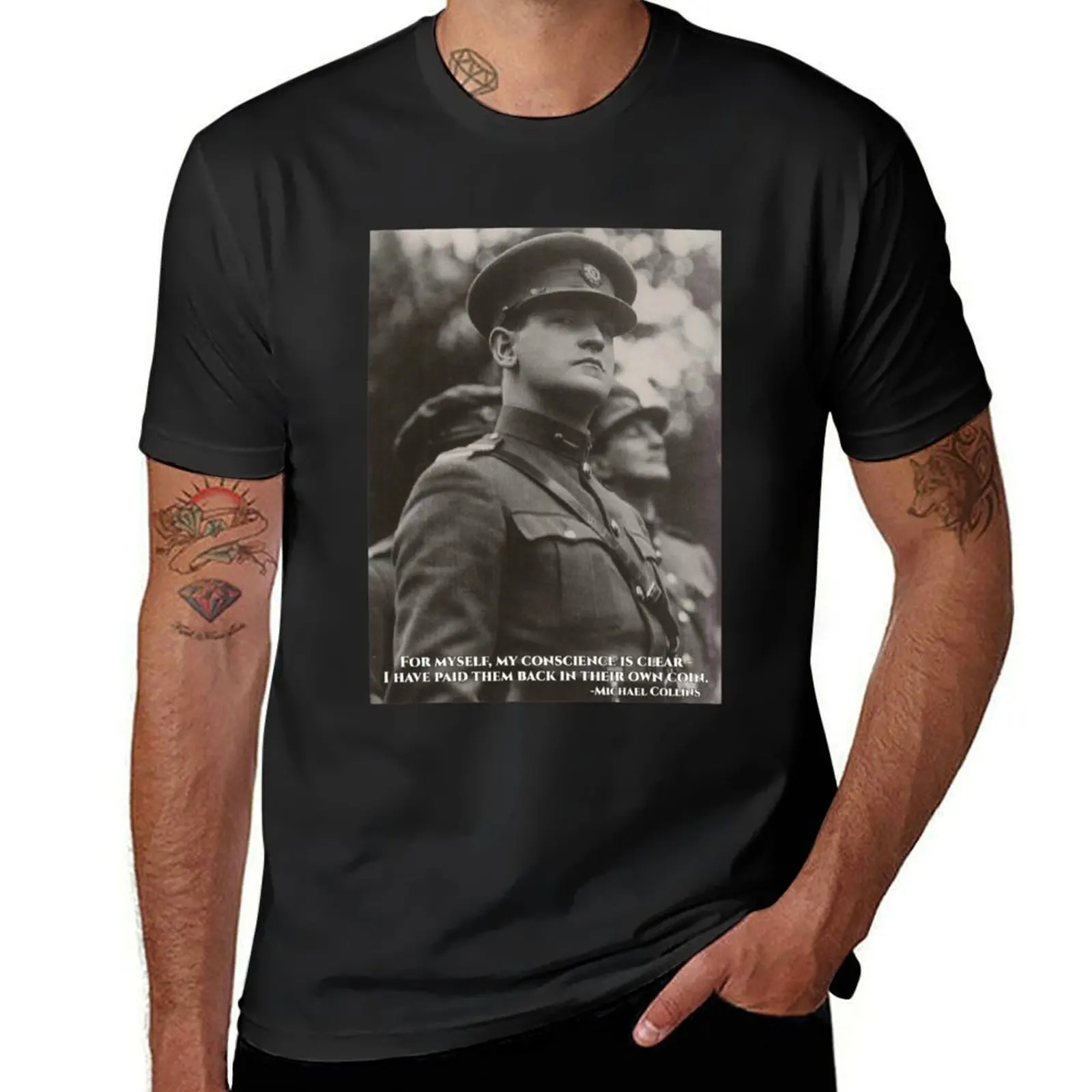 Michael Collins - I Have Paid Them Back In Their Own Coin - - Irish- Ireland 1916 T-Shirt cute clothes sweat shirts, men