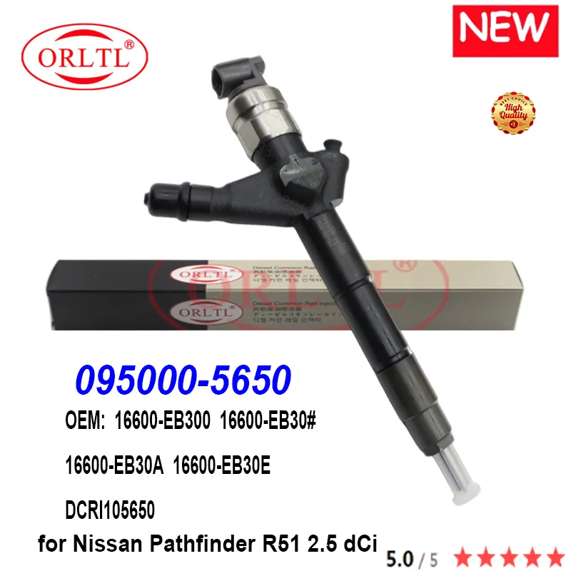 ORLTL 095000-5650 Genuine Fuel Injector 16600-EB300 16600-EB30# 16600-EB30A 16600EB30E DCRI105650 FOR Nissan Pathfinder R51 2.5