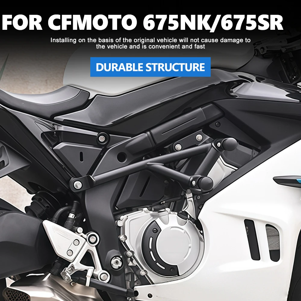 Heavy Duty Engine Guard Crash Bars Bumper Frame Protection For Spring Breeze 675NK 675SR Anti-drop Motorbike Moto Bumper Guard