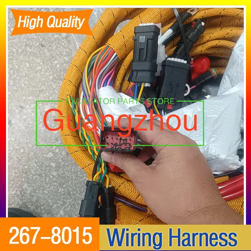 

For E320D 320D EFI C6.4 267-8015 2678015 High Quality Wiring Harness Cable External Wiring Harness Excavator Engine Parts