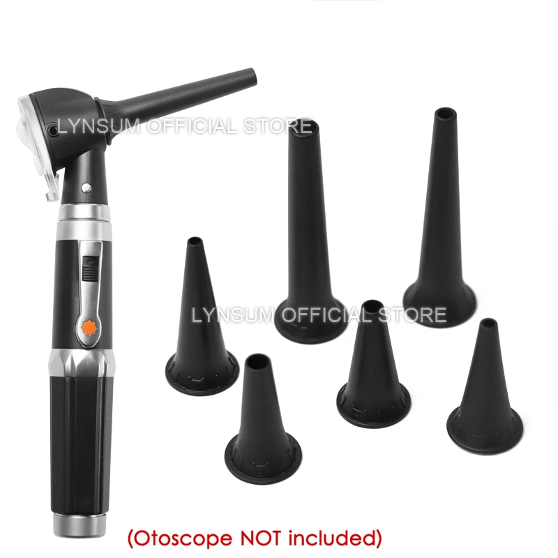 Reusable Human Animal Vet Non Disposable Ear Speculum Earmuff Otoscope Accessory Nozzle Specula Replacement Cone Funnel Tip