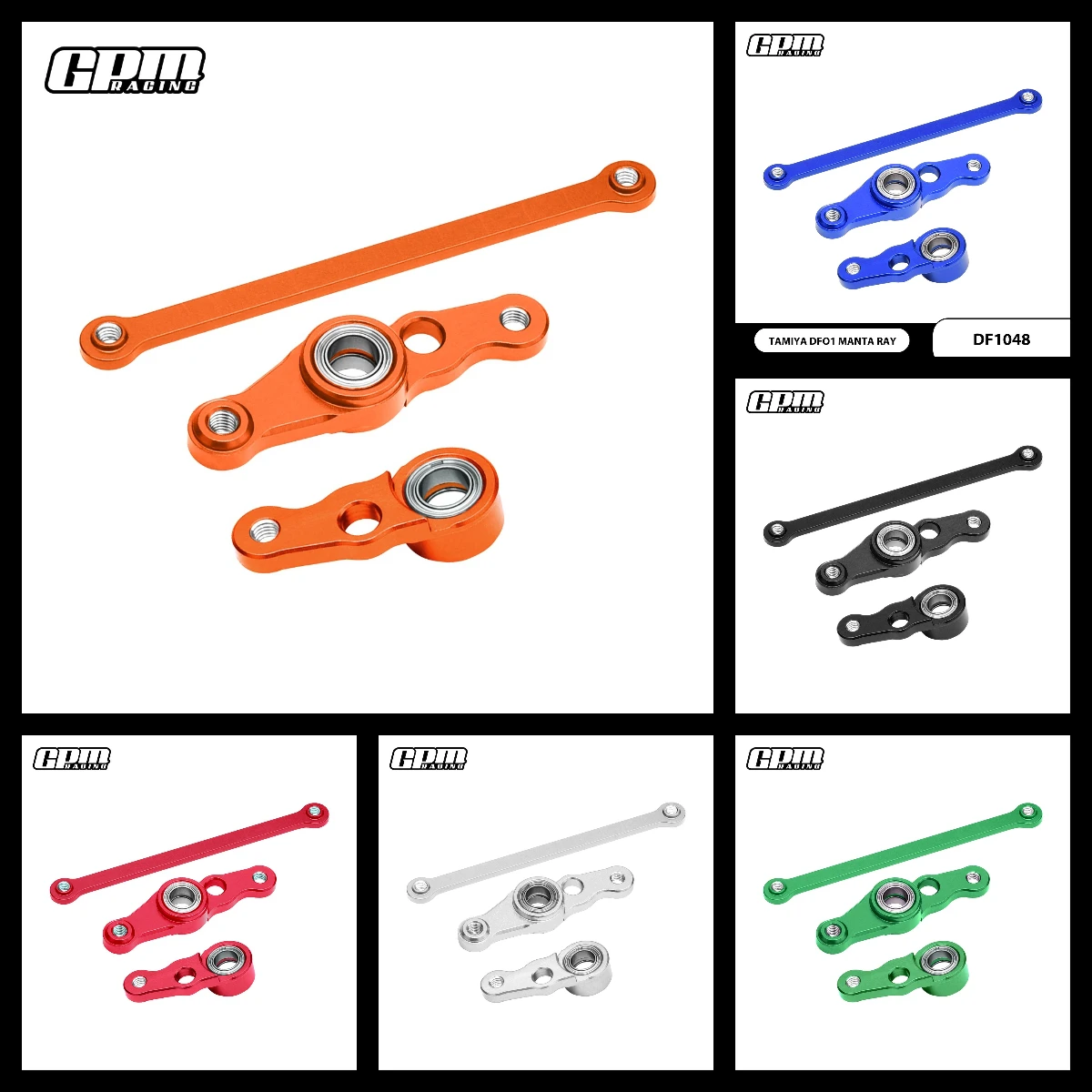 

GPM 7075 Alloy Steering Assembly With Bearings For TAMIYA DF01 Manta Ray