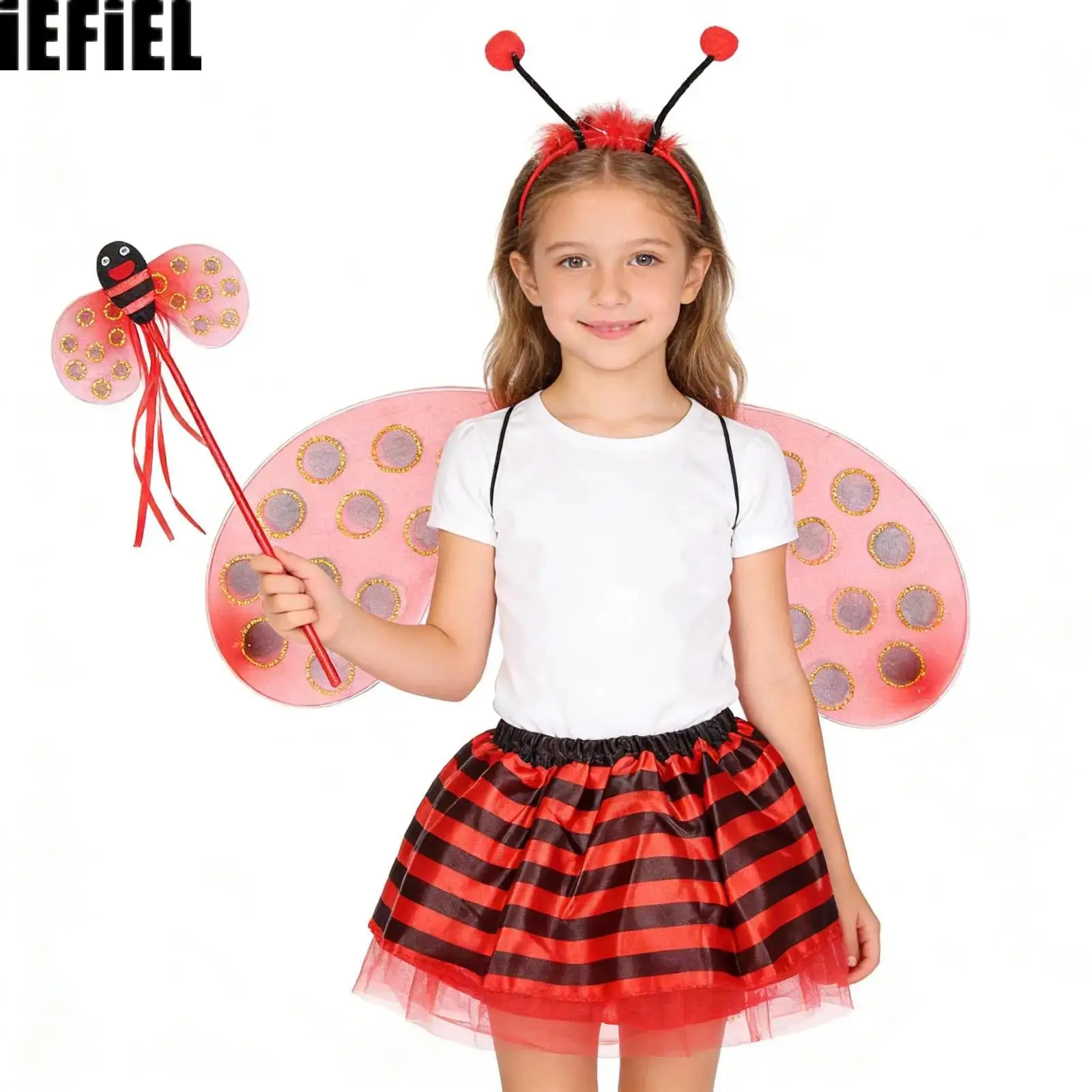 

Insect Dress Up Clothes for Kids Toddler Pretend Play Animal Bee Cosplay Costume Accessories for Festival Performances