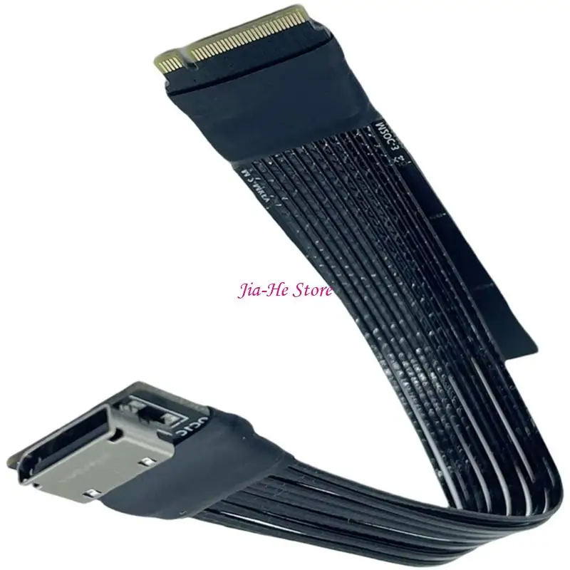 PCIE4 Gen4 4x Aculink Adapter Cable M.2 NVME к SFF8612 64 Гбит / с Удлинительного кабеля Серебряный серебро 83CF