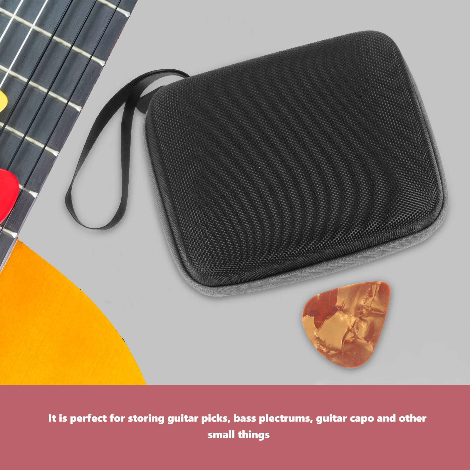 

Pick Storage Box Guitar Picks Organizer Holder Case Acoustic Thumb Ballad Portable