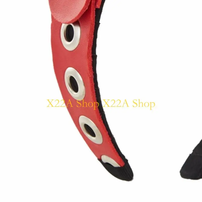 

Unique Rock Headband Leather Buckle Headband Punk Headband PU Leather Headband Gothic