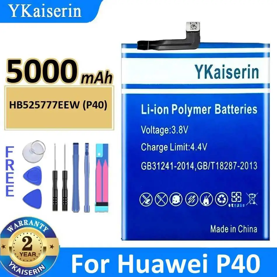 

Экологически чистый аккумулятор 5000 мАч для мобильного телефона Huawei P40 HB525777EEW, надежная замена