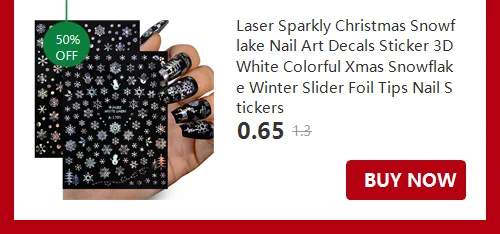 30 Sheets Christmas Nail Art Stickers Self Adhesive 3D White Snowflake Nail Decals Xmas Nail Supplies Christmas Manicure Sliders