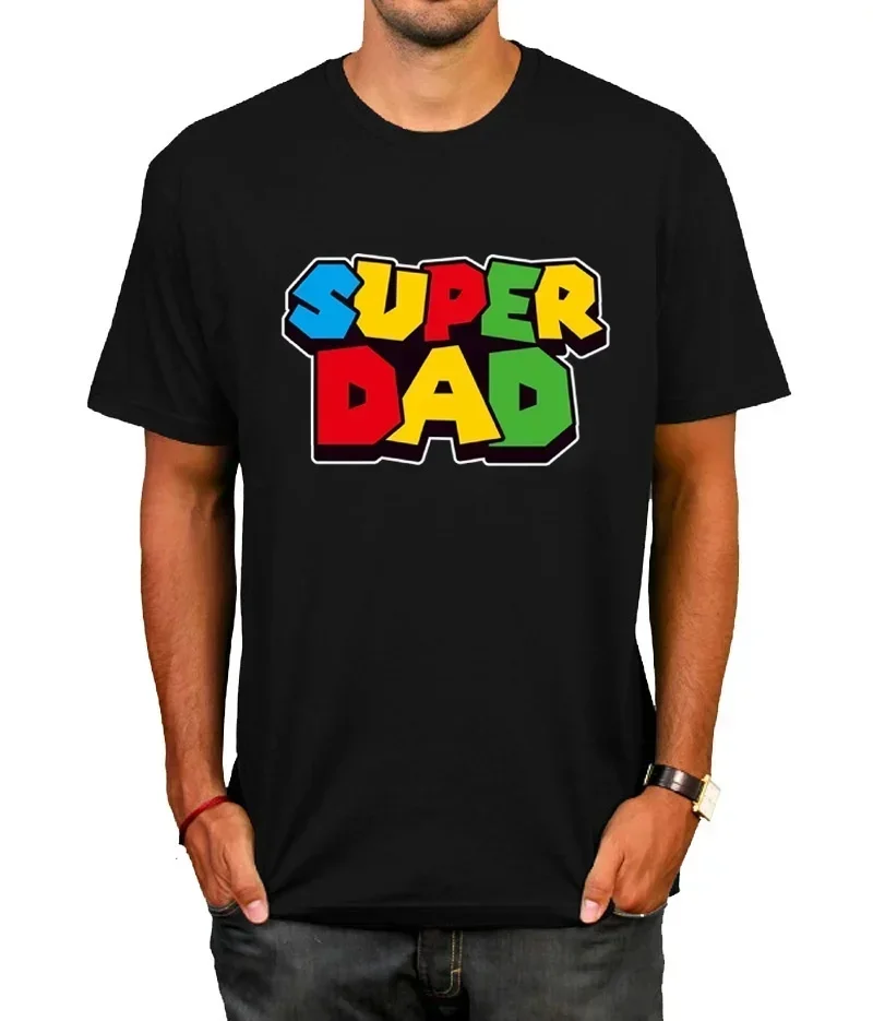 2026 New Super Dad Summer T-shirt Super Dad Men and WomenT-shirt Father's Day Gift Y2K