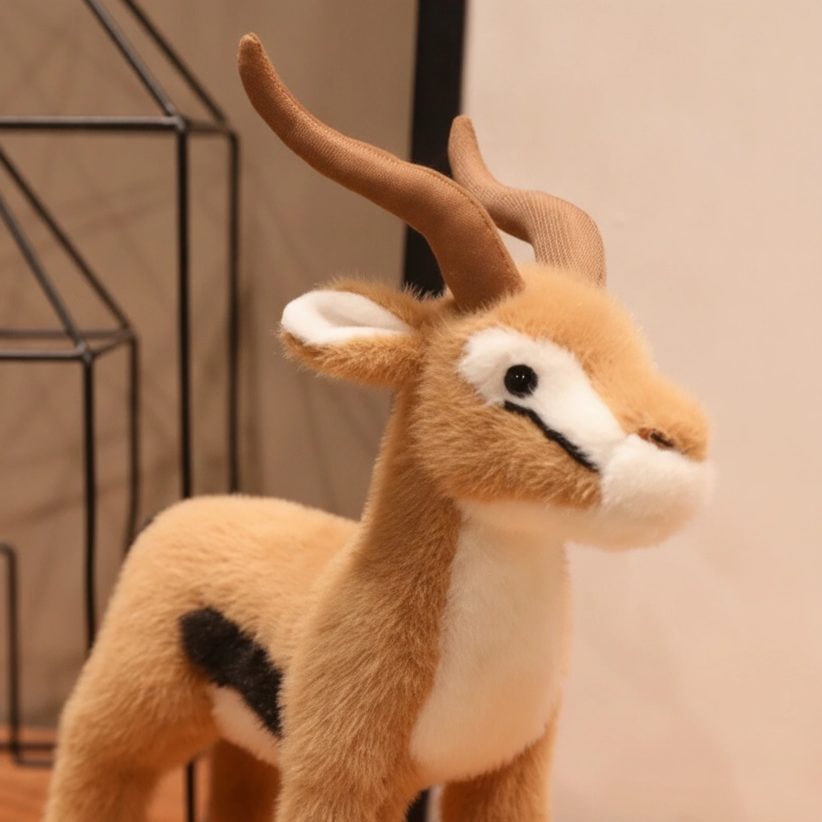 Antelope Stuffed Animal Super Soft Antelope Stuffed Toy Realistic Standing for Children, Playroom, Nursery