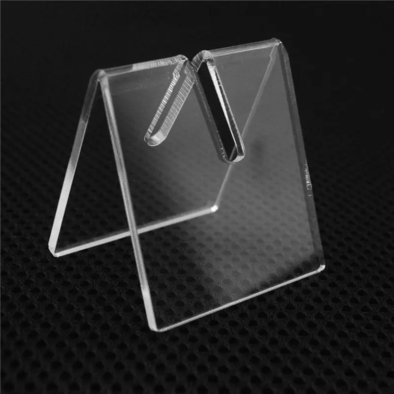 SEWS-30PCS Clear Acrylic Knife Blade Display Stand Holders Folding Knife Display Stand Holder Pocket Knives Showcase Rack